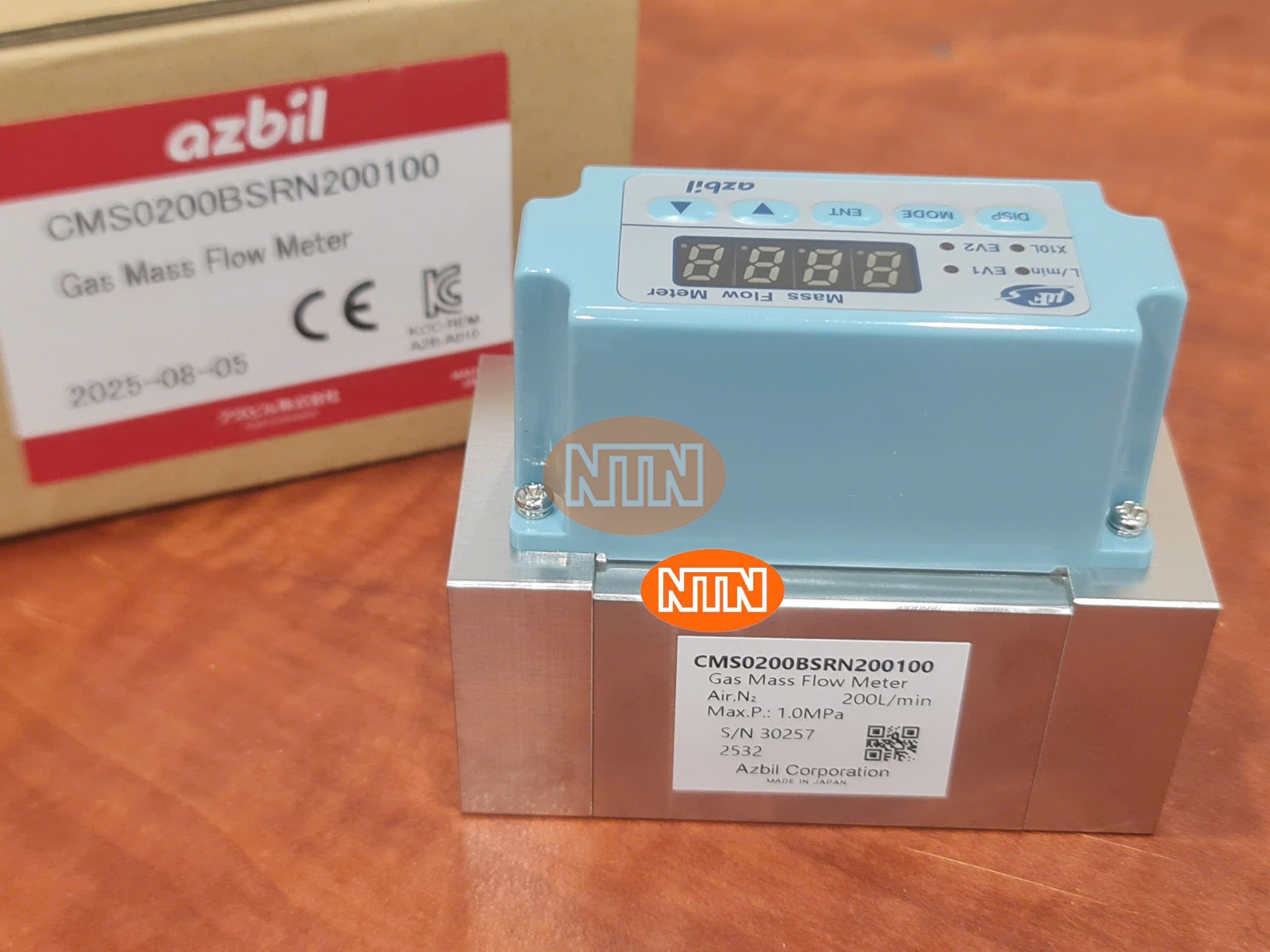 Gas Mass Flow Meter Azbil CMS0200BSRN200100 Đồng hồ đo lưu lượng khối khí