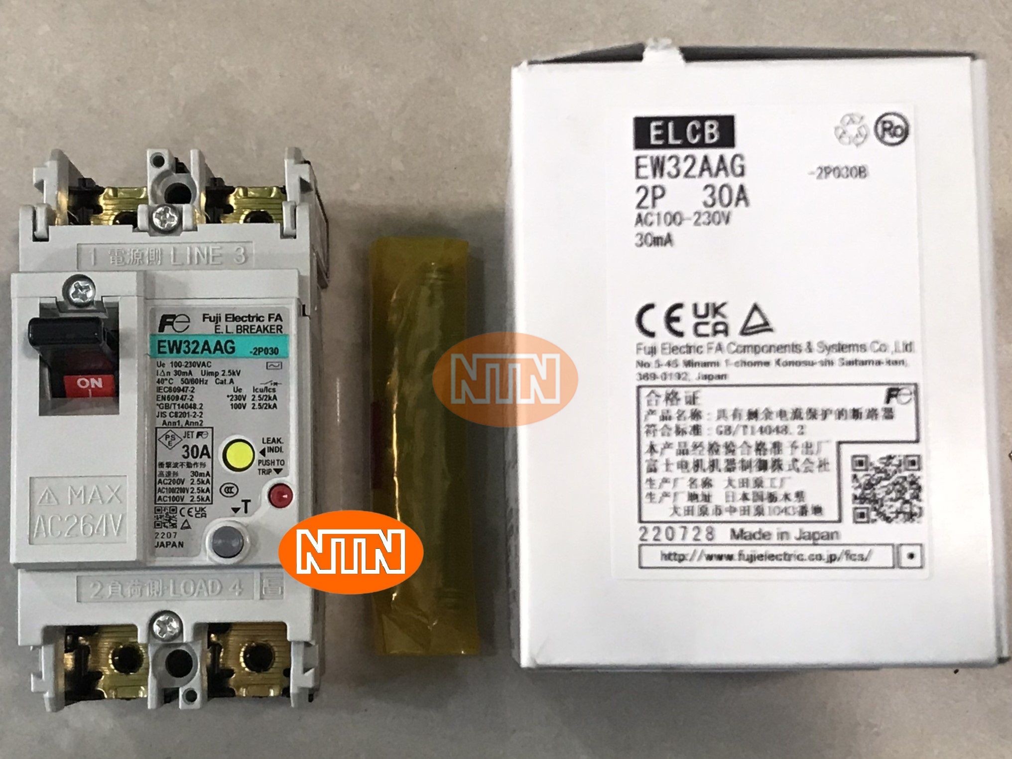 ELCB Fuji Electric EW32AAG-2P030A 30mA Cầu dao chống giật