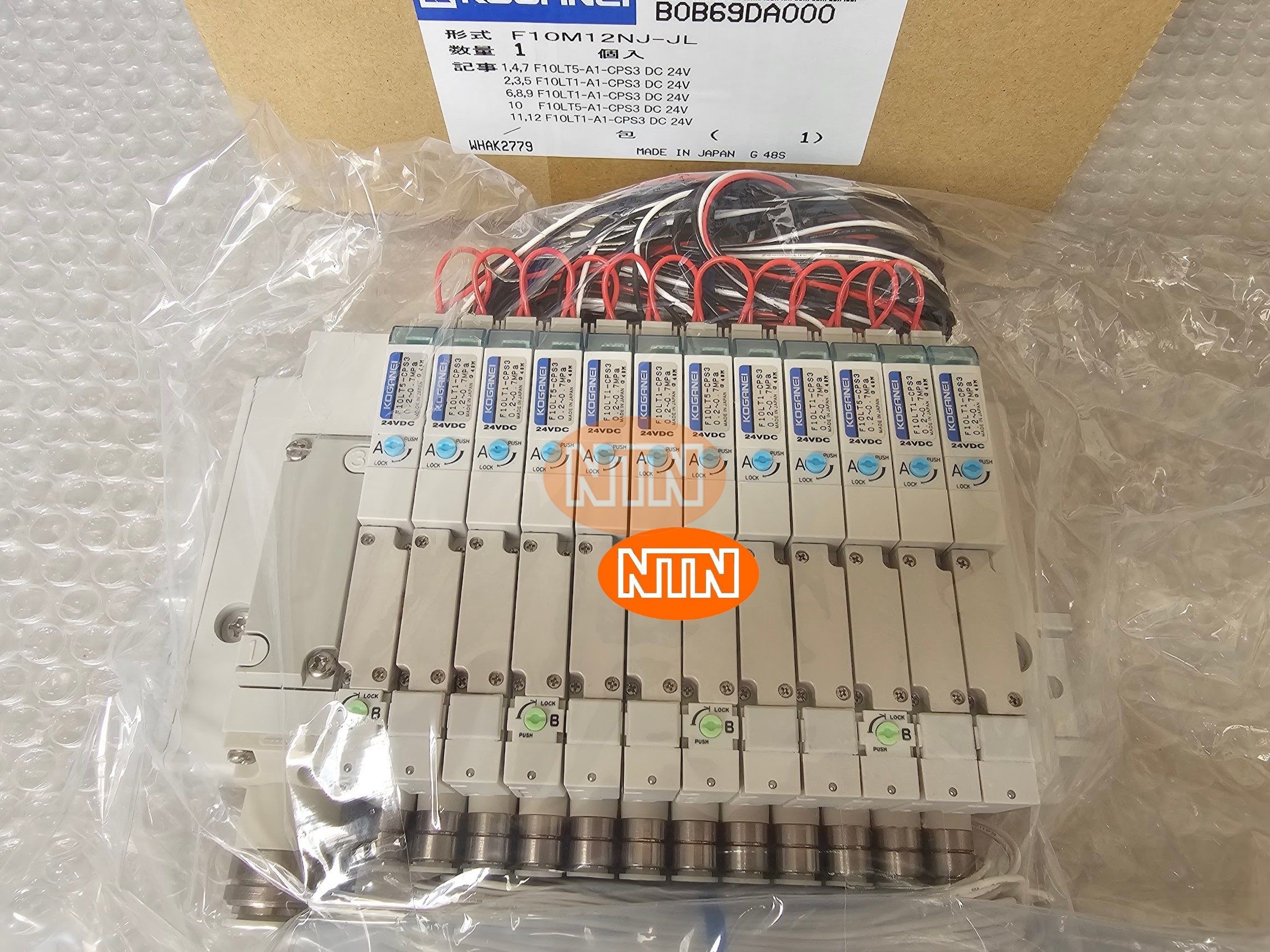Set valve Koganei F10M12NJ-JL F10LT1/F10LT5-A1-CPS3-DC24 Cụm van khí nén