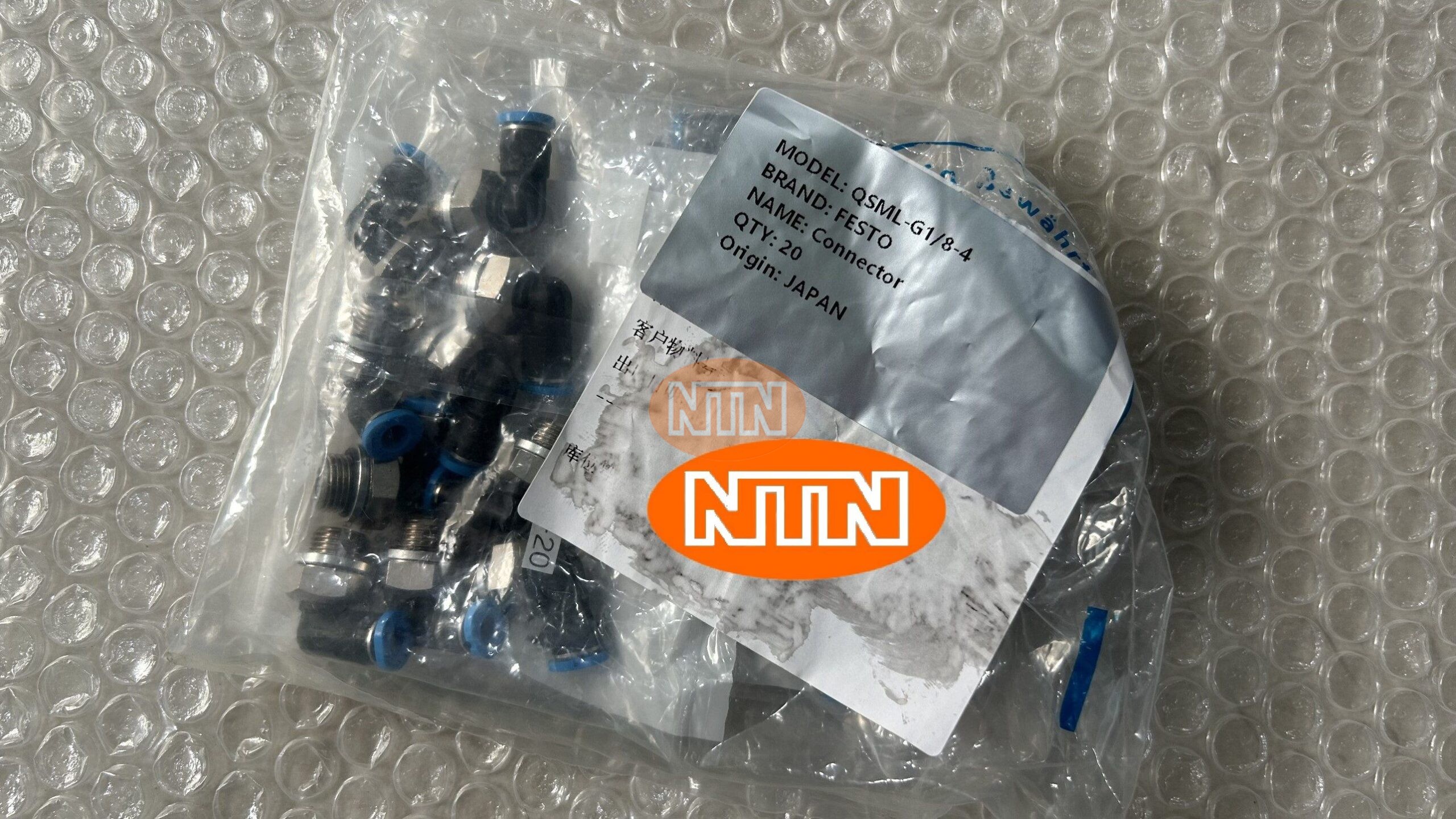 Festo QSML-G1/8-4 186268 Đầu nối khí
