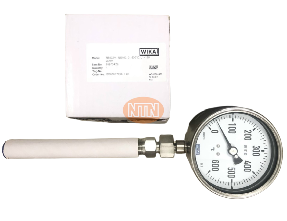 Đồng hồ đo nhiệt độ Wika R5502/4 NS100 0-600 L1=160