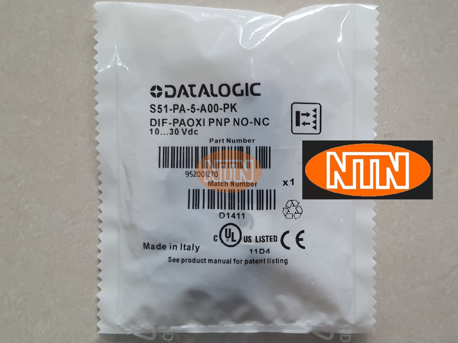 Datalogic S51-PA-5-A00-PK Photoelectric Sensor Cảm biến quang