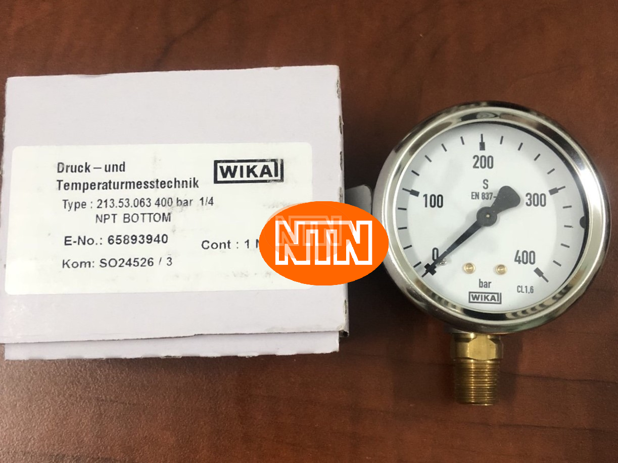 Đồng hồ áp suất Wika 232.50.063 -1bar 1/4 NPT