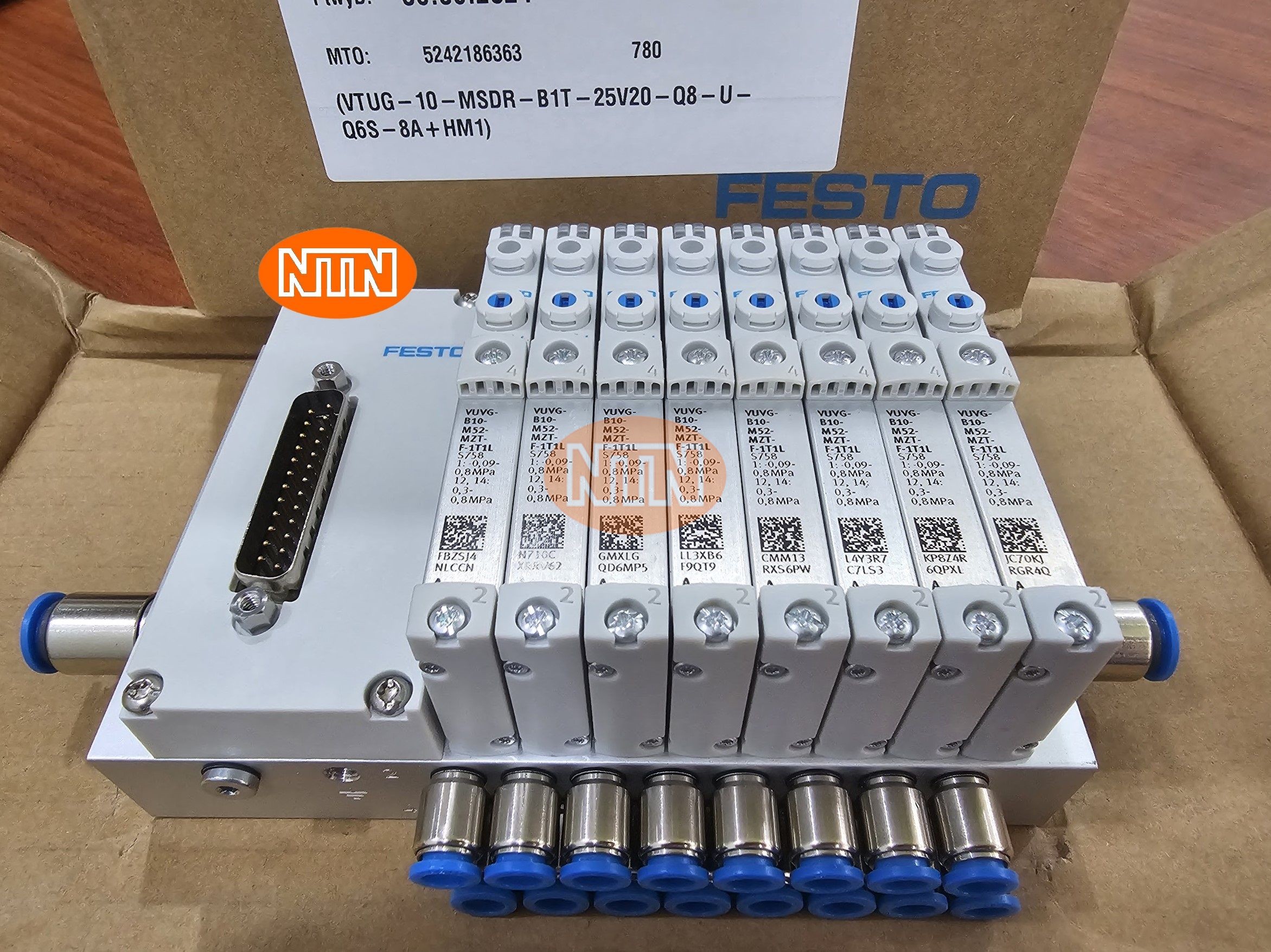 Cụm van Festo 573606 VTUG-10-MSDR-B1T-25V20-Q8-U-Q6S-8A+HM1
